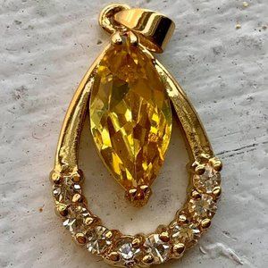 Yellow Stone Pendant Citrine